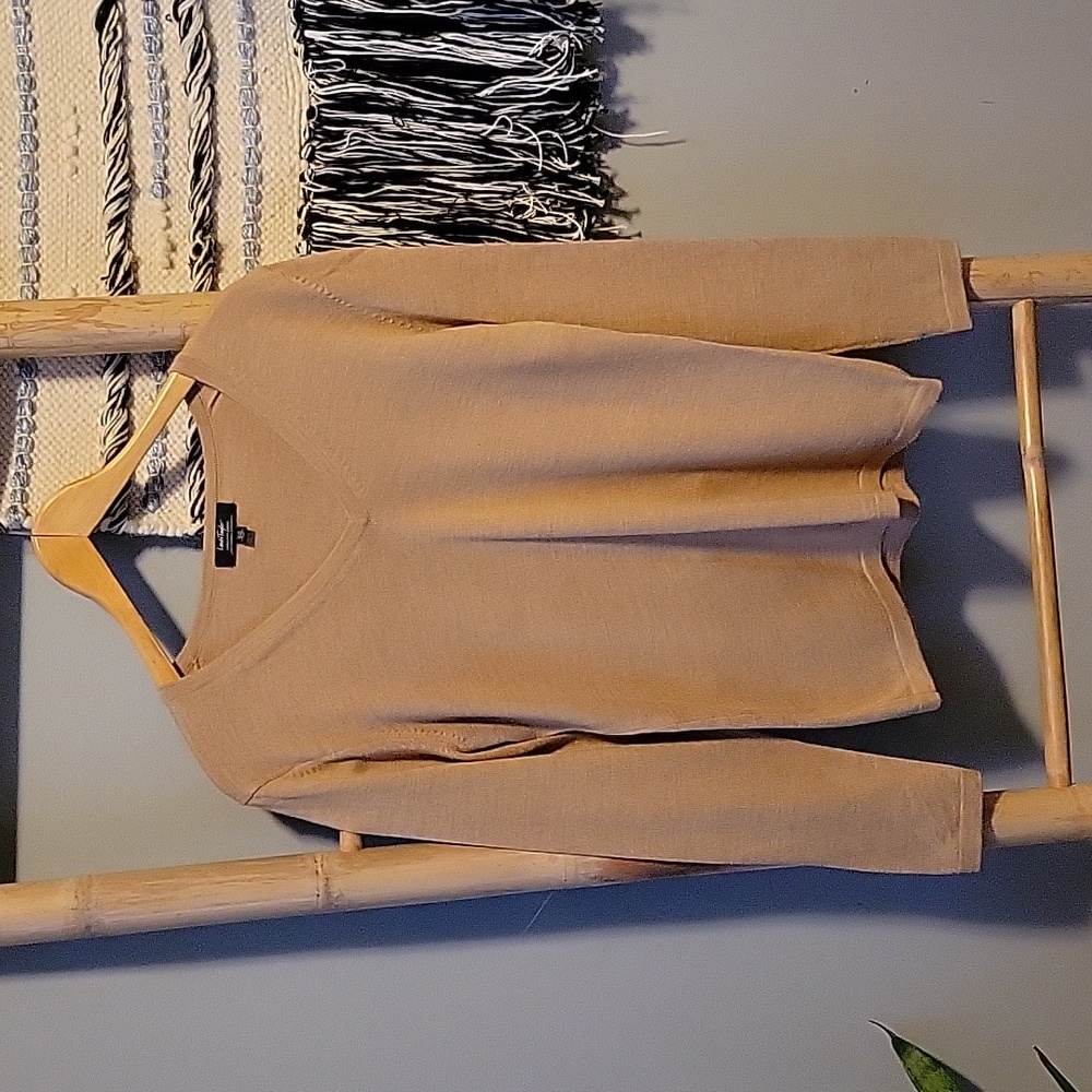 Lord & Taylor Merino Wool V Neck